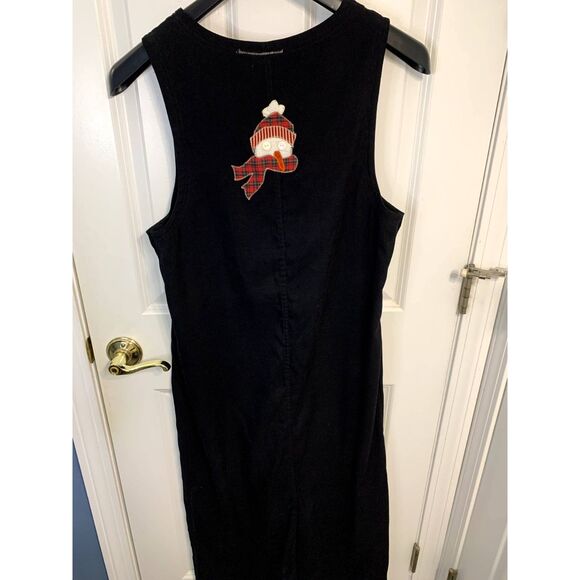 Vintage Beverly's Snowman Artwear Maxi Dress Size Medium - Picture 2 of 8